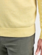 Pegasus Luxury Cotton V Neck Sweater - Lemon