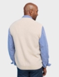 Tootal Cable Knitted Waistcoat - Fawn