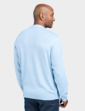 Tootal Argyle Long Sleeve Knitted Polo - Sky