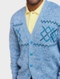 Tootal Jacquard Cardigan - Royal