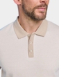 Pegasus Knitted Short Sleeve Polo - Beige