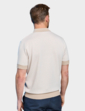 Pegasus Knitted Short Sleeve Polo - Beige