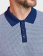 Pegasus Knitted Short Sleeve Polo - Navy