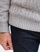 Pegasus Fleece Lined Quarter Zip Cable Knit Jumper - Grey