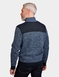 Pegasus Fleece Lined Quarter Zip with Faux Suede Trim - Navy
