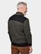 Pegasus Fleece Lined Quarter Zip with Faux Suede Trim - Olive