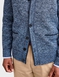 Pegasus Fleece Lined Cardigan - Navy