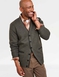 Pegasus Fleece Lined Cardigan - Olive