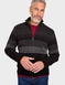Pegasus Fleece Lined Chenille Stripe Zipper - Charcoal