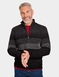 Pegasus Fleece Lined Chenille Stripe Zipper - Charcoal