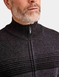 Pegasus Fleece Lined Chenille Stripe Zipper - Charcoal