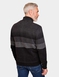 Pegasus Fleece Lined Chenille Stripe Zipper - Charcoal