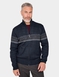 Pegasus Fleece Lined Jacquard Zipper - Navy