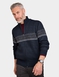 Pegasus Fleece Lined Jacquard Zipper - Navy