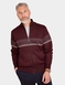 Pegasus Fleece Lined Jacquard Zipper - Wine
