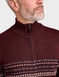 Pegasus Fleece Lined Jacquard Zipper - Wine