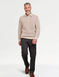 Pegasus Chunky Knitted Chenille Polo - Ecru