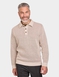 Pegasus Chunky Knitted Chenille Polo - Ecru