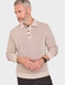 Pegasus Chunky Knitted Chenille Polo - Ecru
