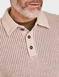 Pegasus Chunky Knitted Chenille Polo - Ecru
