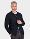 Pegasus Collared Button Cardigan - Navy