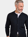 Pegasus Collared Button Cardigan - Navy