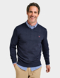 Crew Clothing Organic Cotton V Neck Jumper - Navy