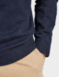Crew Clothing Organic Cotton V Neck Jumper - Navy