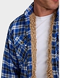 Champion Sherpa Lined Woven Shirt Knitted Lining - Blue