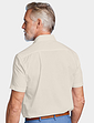 Double Two Short Sleeve Easy Care Shirt - Cream