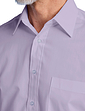 Double Two Short Sleeve Easy Care Shirt - Lilac