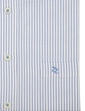 Double Two Short Sleeve Striped Oxford Shirt - Blue
