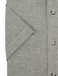 Double Two Short Sleeve Linen Blend Shirt - Khaki