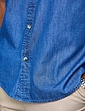 Pegasus Short Sleeve Denim Shirt - Blue