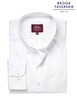 Brook Taverner Cotton Oxford Shirt Whistler - White
