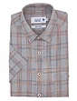 Double Two Grey Multi Check Short Sleeve Shirt - Grey