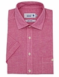 Double Two Short Sleeve Linen Blend Shirt - Pink