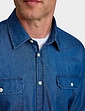 Pegasus Long Sleeve Denim Shirt - Blue