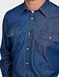 Pegasus Long Sleeve Denim Shirt - Indigo