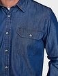 Pegasus Long Sleeve Denim Shirt - Indigo