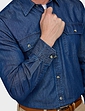 Pegasus Long Sleeve Denim Shirt - Indigo