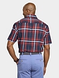 Pegasus Short Sleeve Cotton Check Shirt - Navy