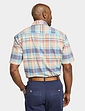 Pegasus Short Sleeve Cotton Check Shirt - Sky