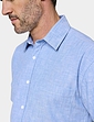 Pegasus Linen Look Shirt - Blue