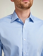 Double Two Luxury Weave Cotton Long Sleeve Shirt - Blue