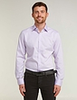 Double Two Luxury Weave Cotton Long Sleeve Shirt - Lilac