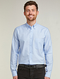 Double Two Non Iron Long Sleeve Oxford Shirt - Blue