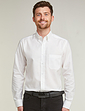 Double Two Non Iron Long Sleeve Oxford Shirt - White