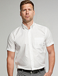 Double Two Non Iron Short Sleeve Oxford Shirt - White