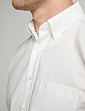 Double Two Non Iron Short Sleeve Oxford Shirt - White